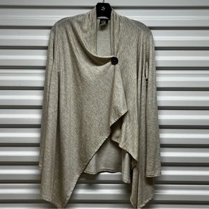 Bobeau One Button Wrap Cardigan